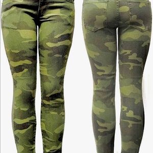Camouflage Print Jeans